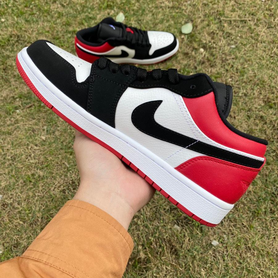 Air Jordan 1 Low “Black Toe” Sneaker   553558-116 - DopestKickz