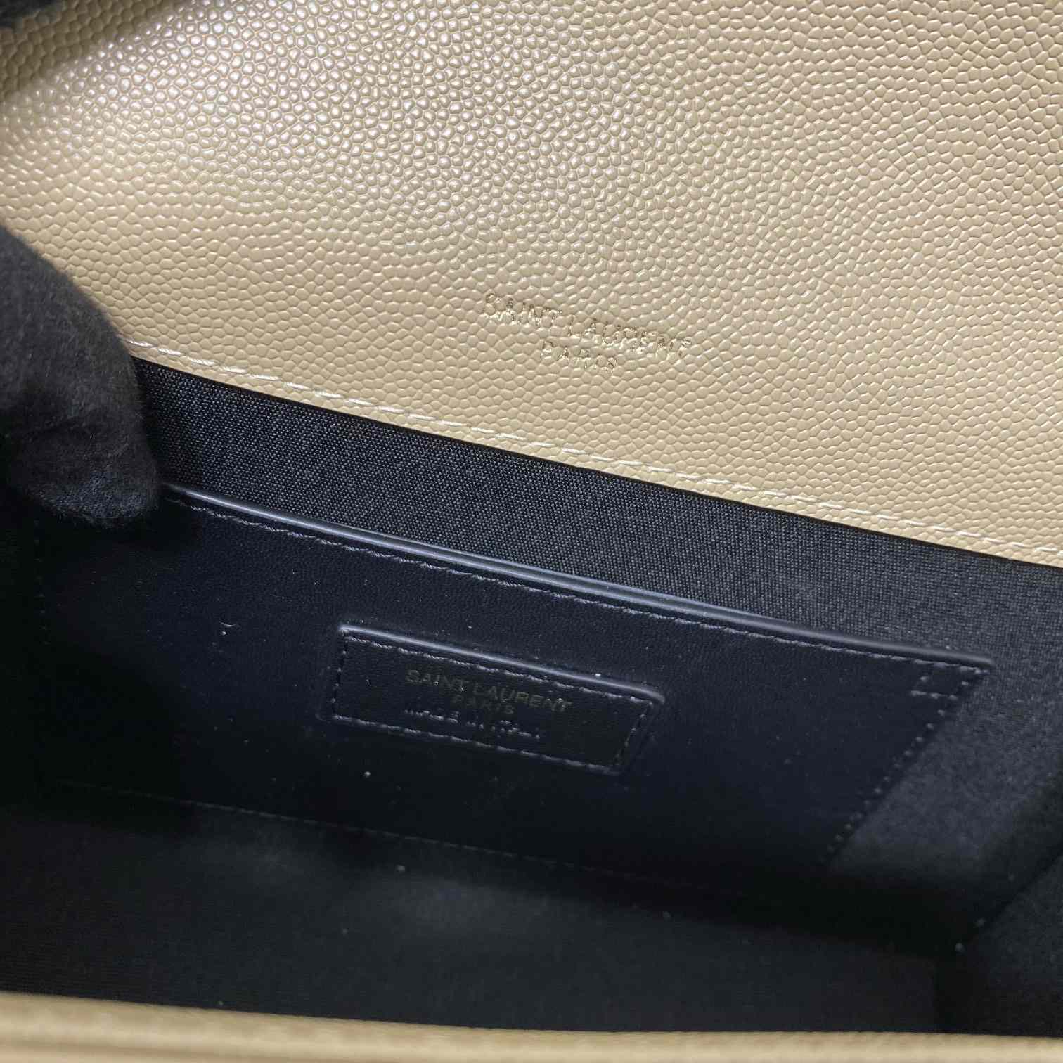 Saint Laurent Kate Medium Chain Bag In Grain De Poudre Embossed Leather - DopestKickz