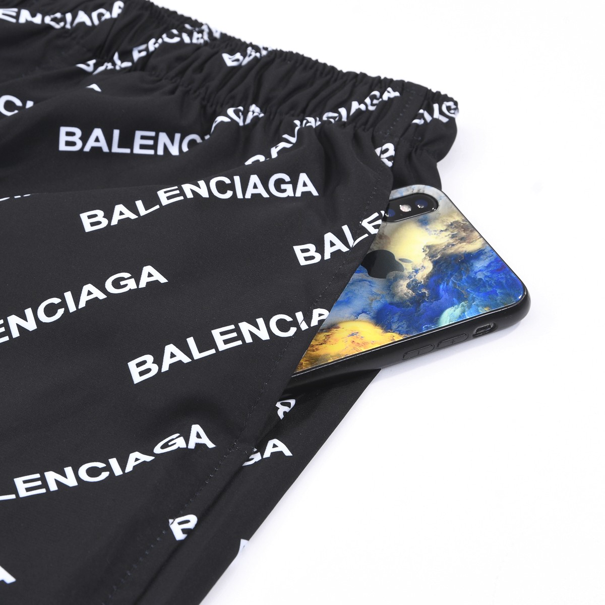 Balenciaga Logo Print Pyjama Trousers - DopestKickz