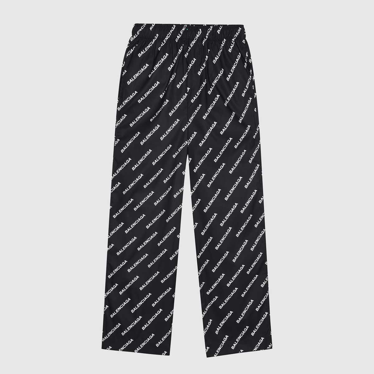 Balenciaga Logo Print Pyjama Trousers - DopestKickz
