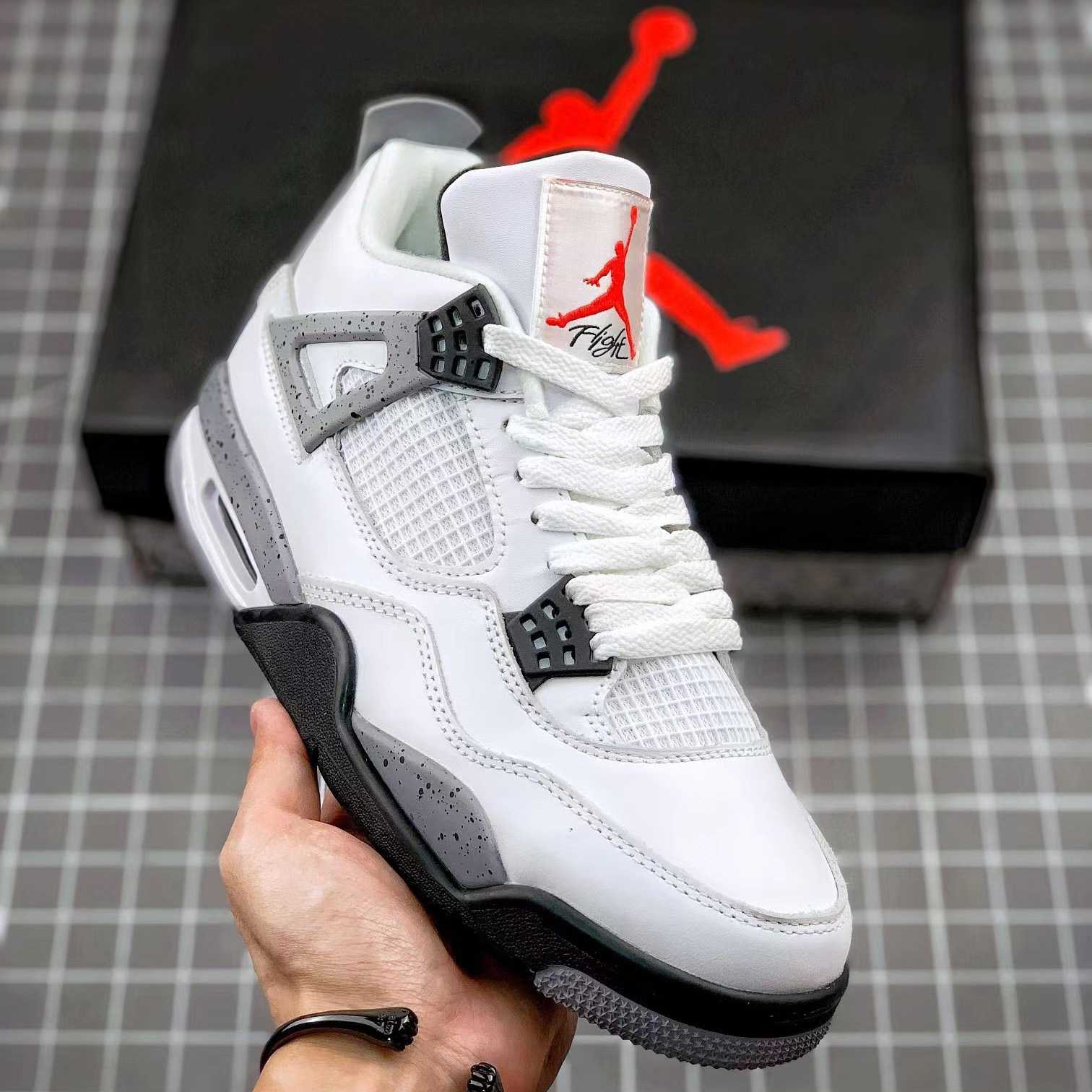 Air Jordan 4 Retro “White Cement” Cement” Sneaker      CZ5624 - DopestKickz