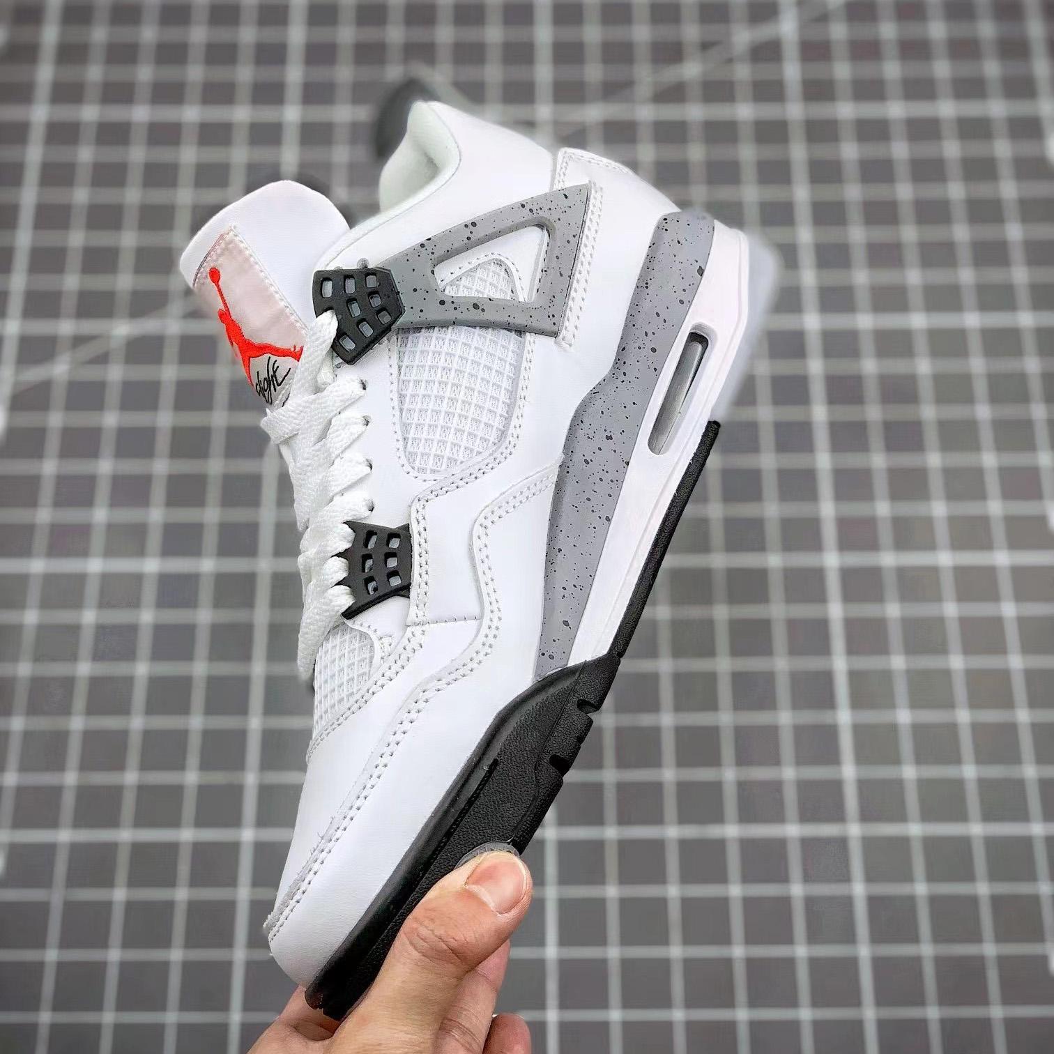 Air Jordan 4 Retro “White Cement” Cement” Sneaker      CZ5624 - DopestKickz