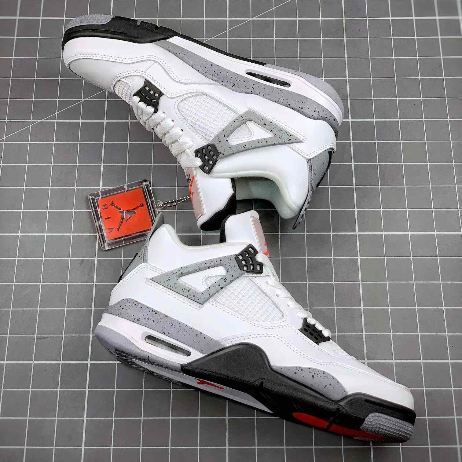 Air Jordan 4 Retro “White Cement” Cement” Sneaker      CZ5624 - DopestKickz
