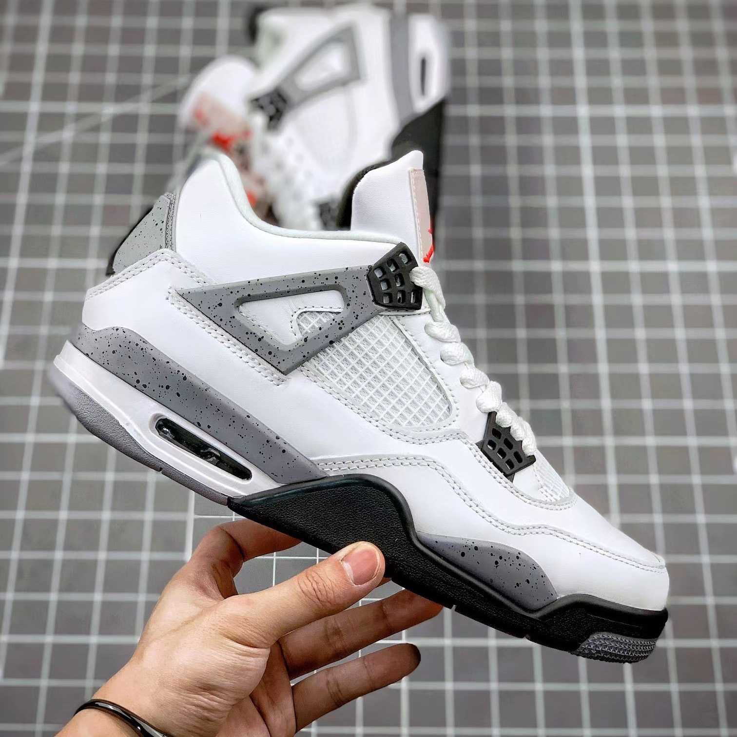 Air Jordan 4 Retro “White Cement” Cement” Sneaker      CZ5624 - DopestKickz