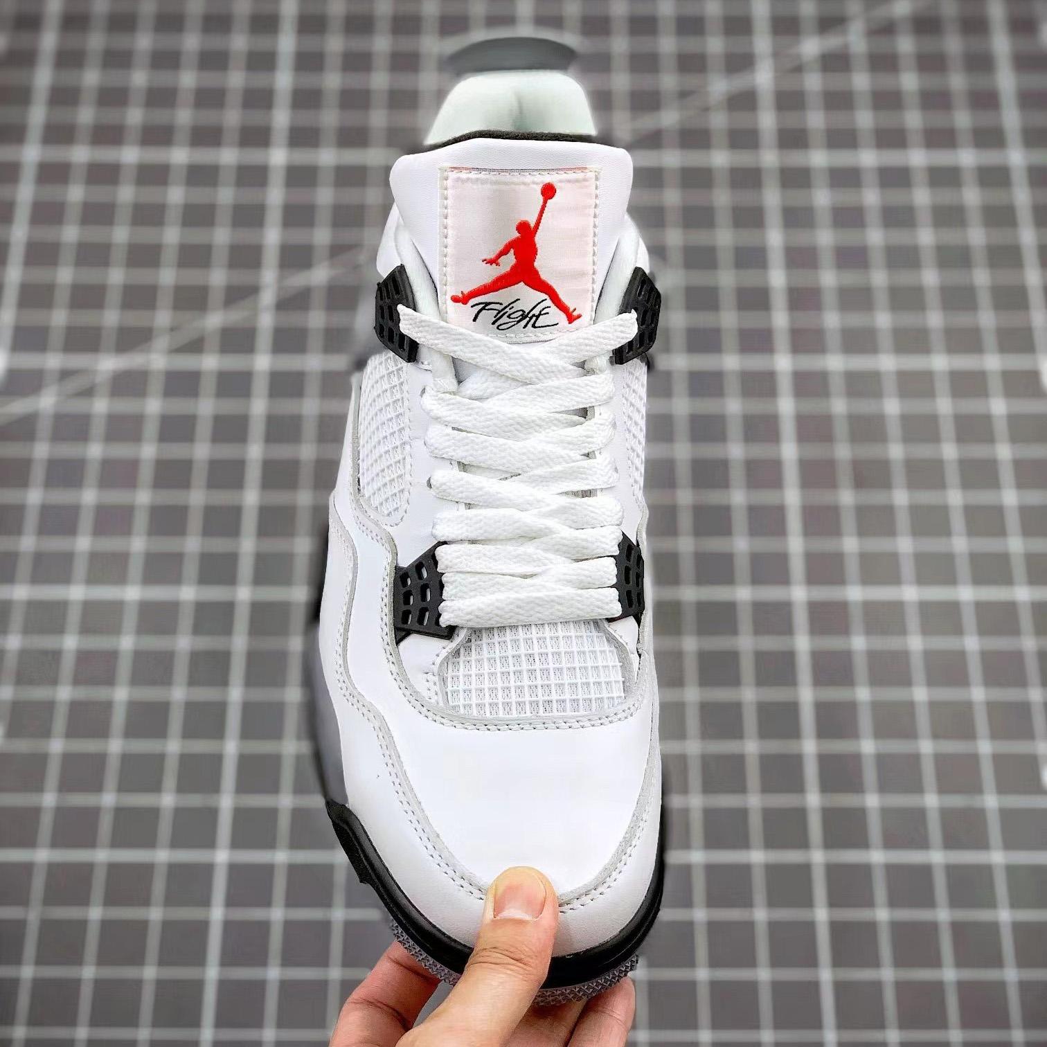Air Jordan 4 Retro “White Cement” Cement” Sneaker      CZ5624 - DopestKickz