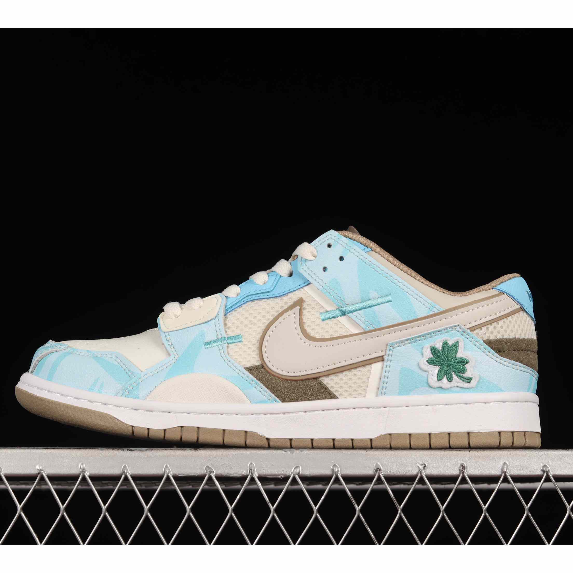 Nike Dunk Low Scrap Bone White Tiffany Green Sneaker      DH7450-102 - DopestKickz