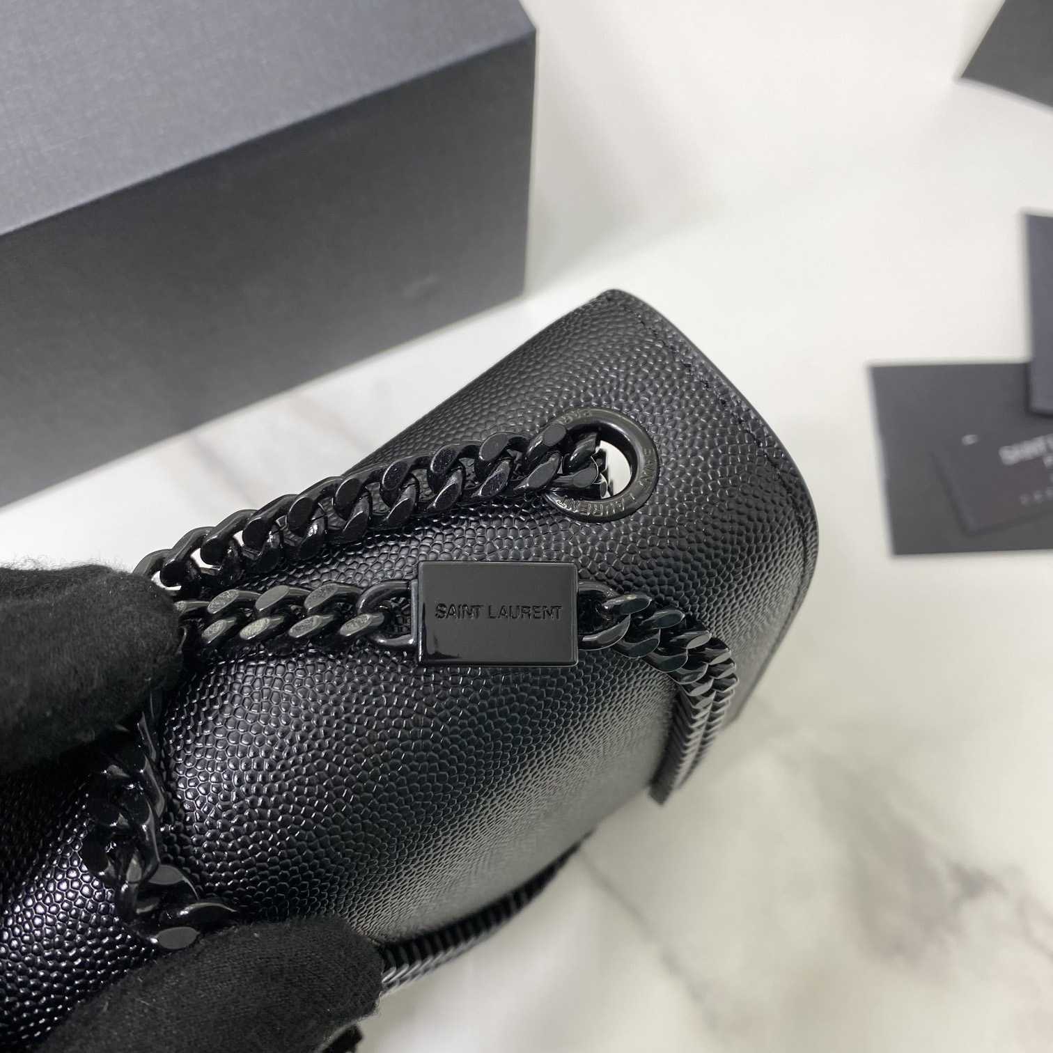 Saint Laurent Kate Medium Chain Bag In Grain De Poudre Embossed Leather - DopestKickz