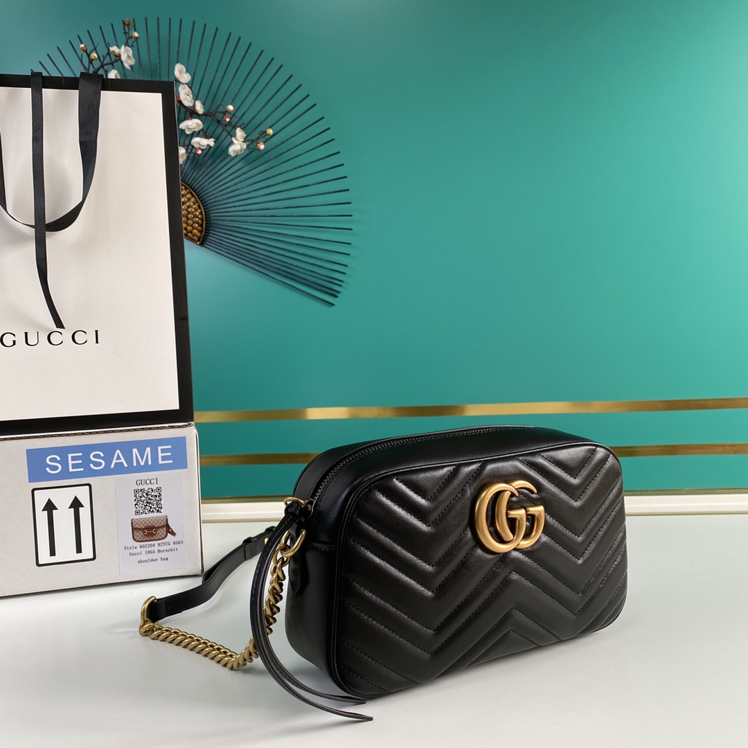 Gucci GG Marmont Small Shoulder Bag(24-12-7cm) - DopestKickz