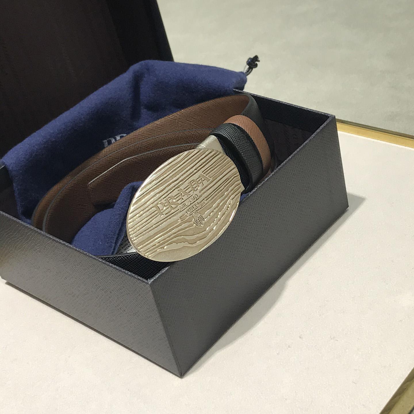 Prada Leather Belt - DopestKickz