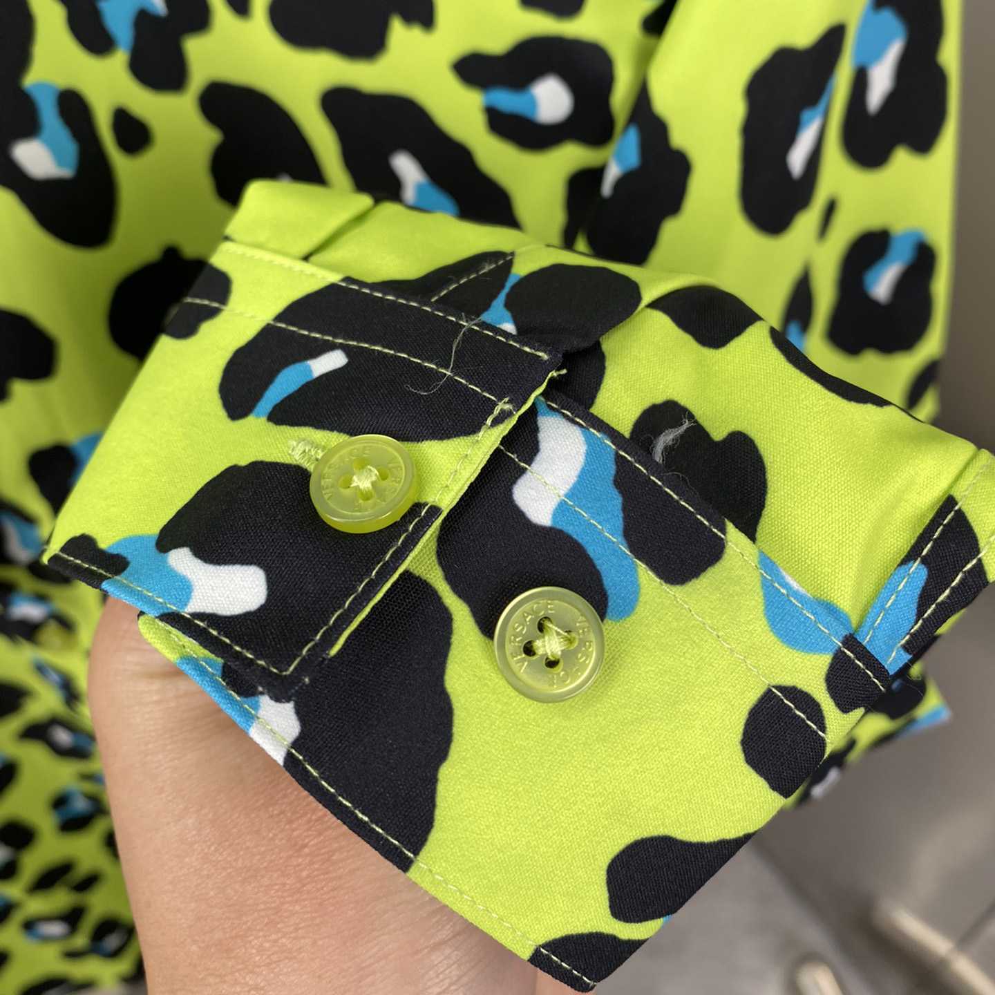 Versace Daisy Leopard Shirt - DopestKickz