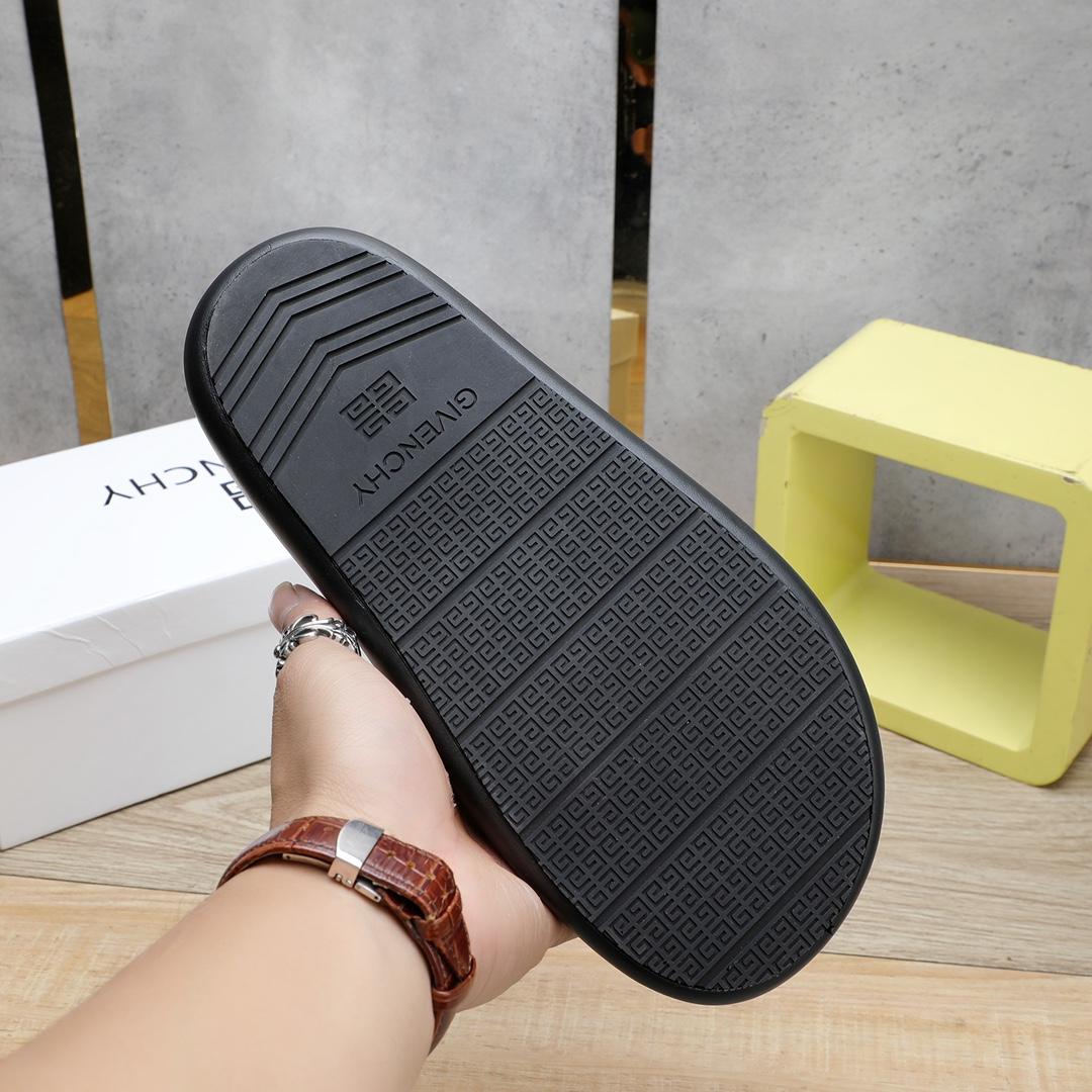 Givenchy 4G Logo Rubber Slides Sandals - DopestKickz