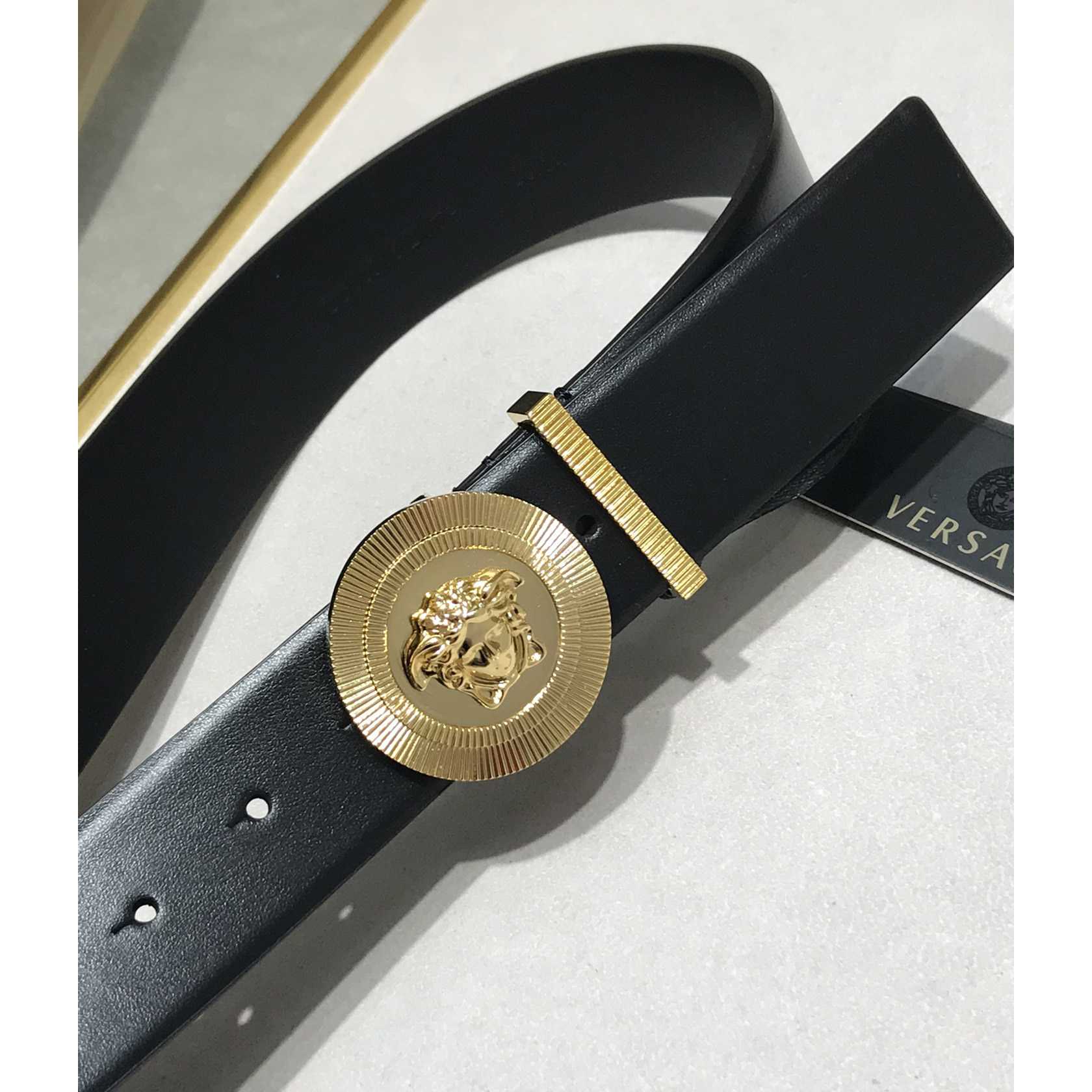 Versace Medusa Leathre Belt 38mm - DopestKickz