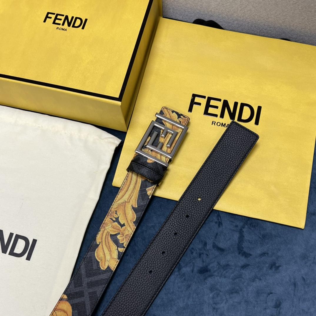 Fendi x Versace Fendace Reversible Belt - DopestKickz