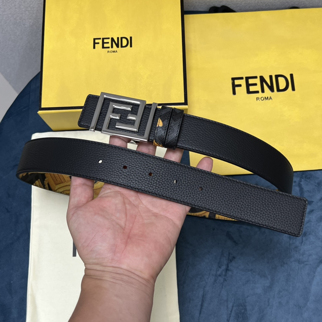 Fendi x Versace Fendace Reversible Belt - DopestKickz