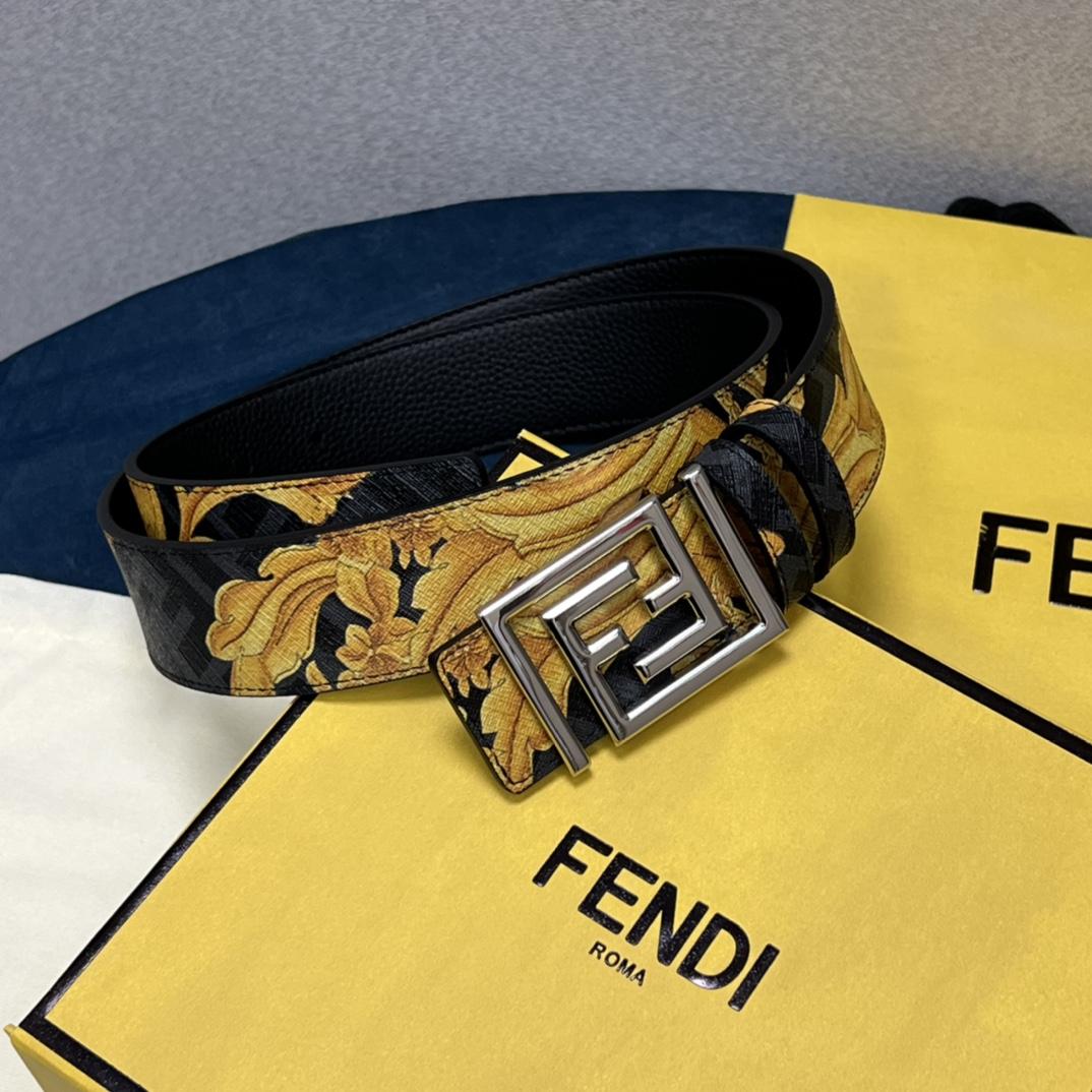 Fendi x Versace Fendace Reversible Belt - DopestKickz