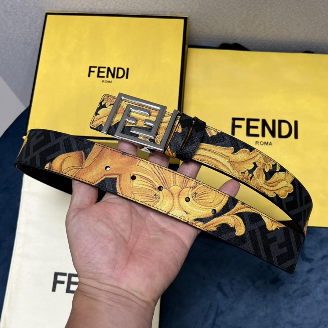 Fendi x Versace Fendace Reversible Belt - DopestKickz