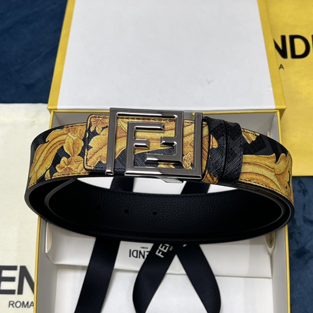 Fendi x Versace Fendace Reversible Belt - DopestKickz