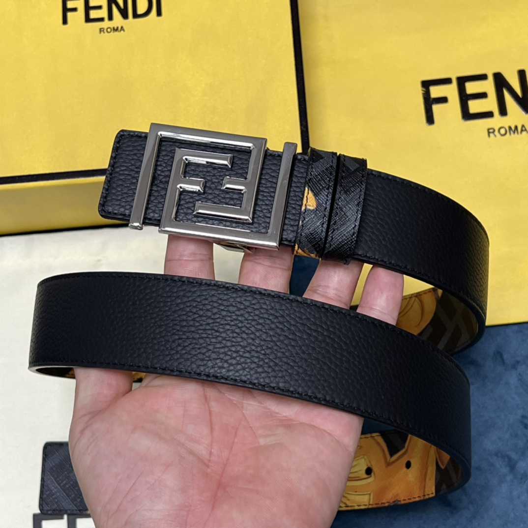 Fendi x Versace Fendace Reversible Belt - DopestKickz