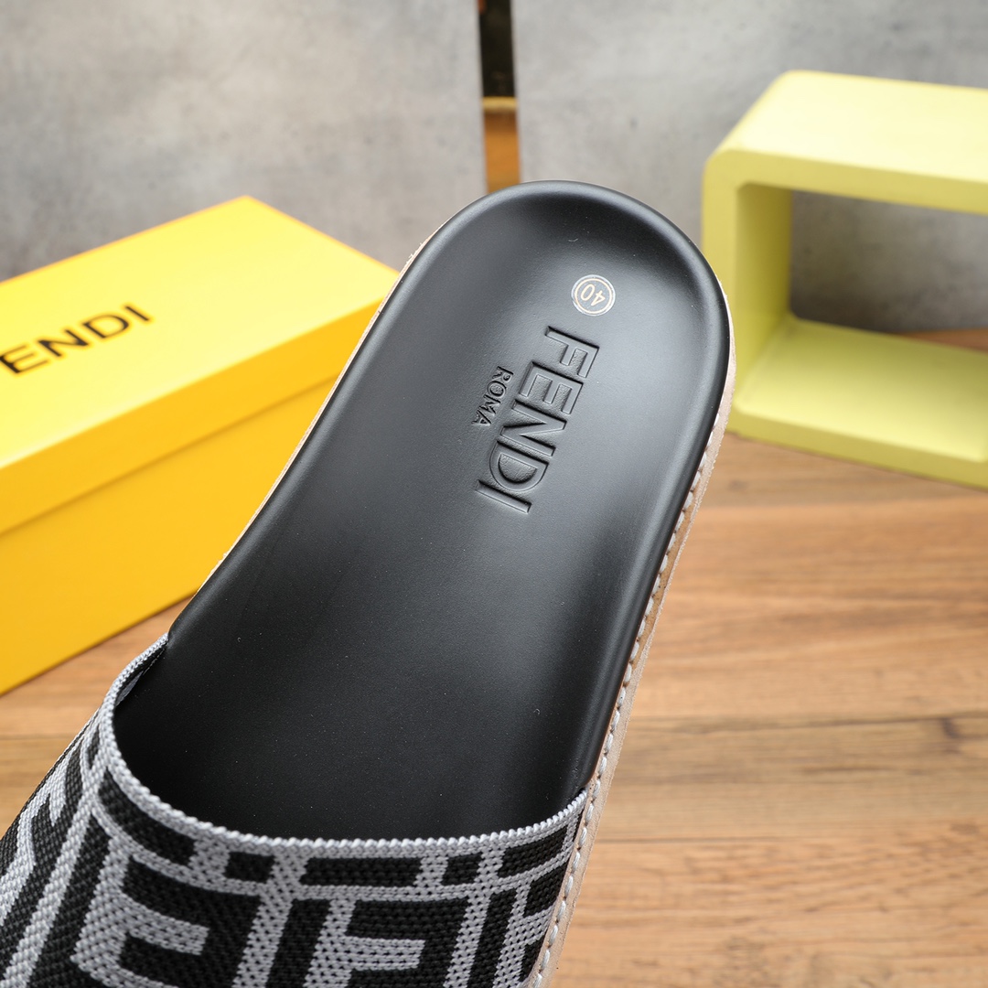 Fendi FF Logo Slides - DopestKickz