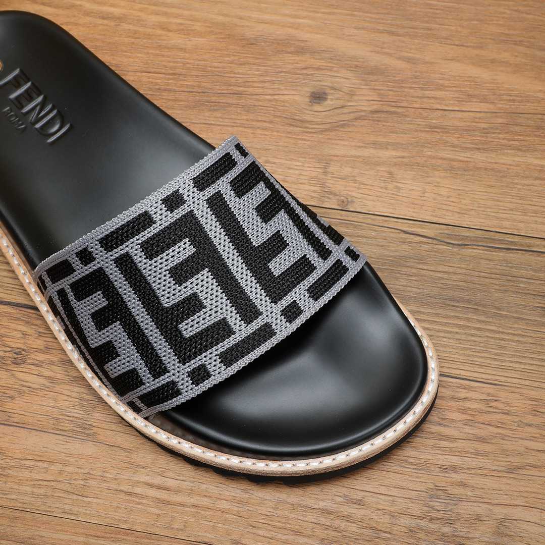 Fendi FF Logo Slides - DopestKickz
