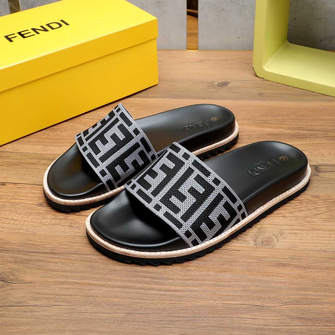 Fendi FF Logo Slides - DopestKickz