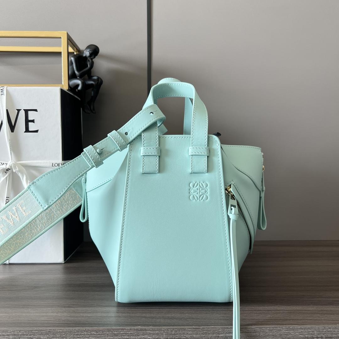 Loewe Compact Hammock In Satin Calfskin - DopestKickz