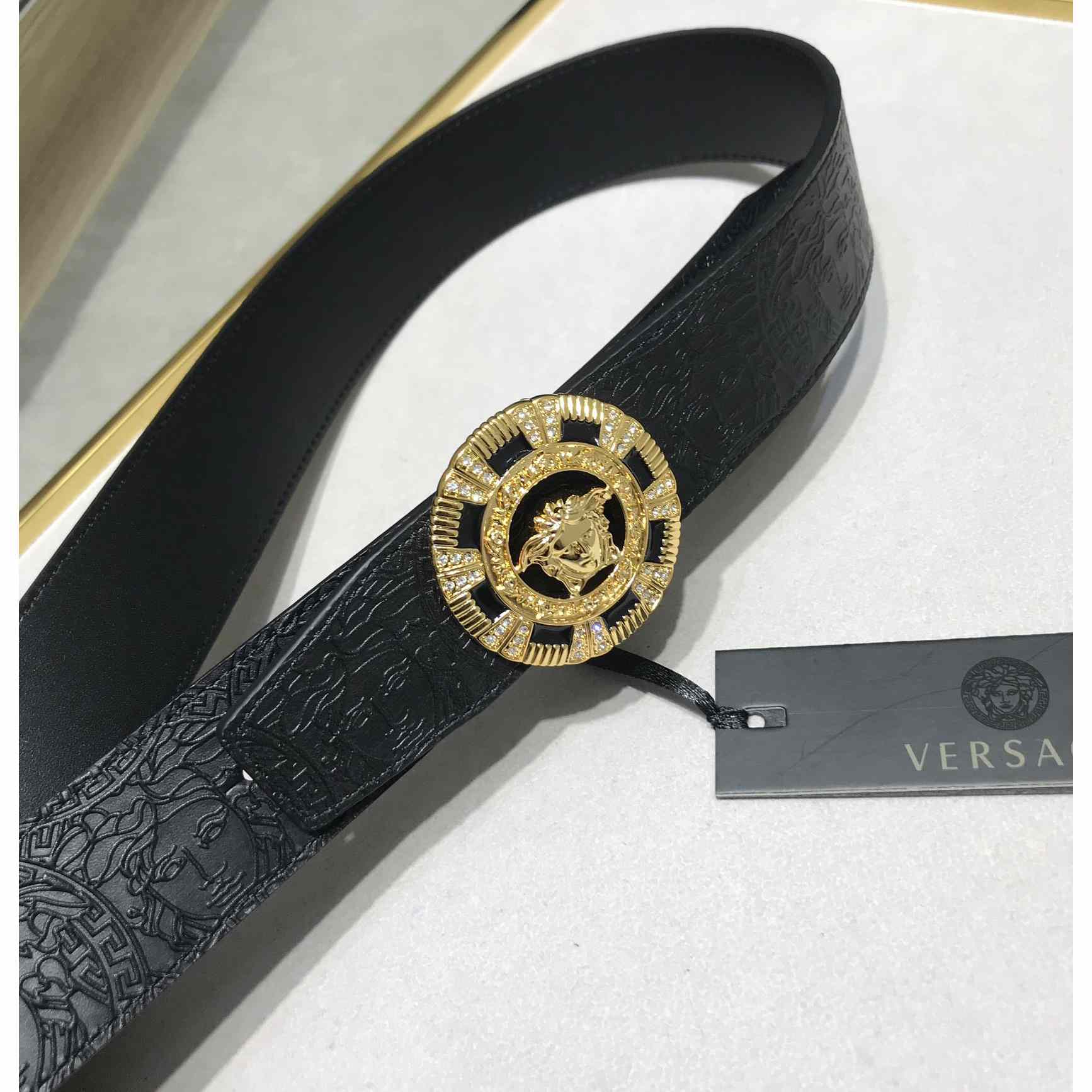 Versace Medusa Leathre Belt    39mm - DopestKickz