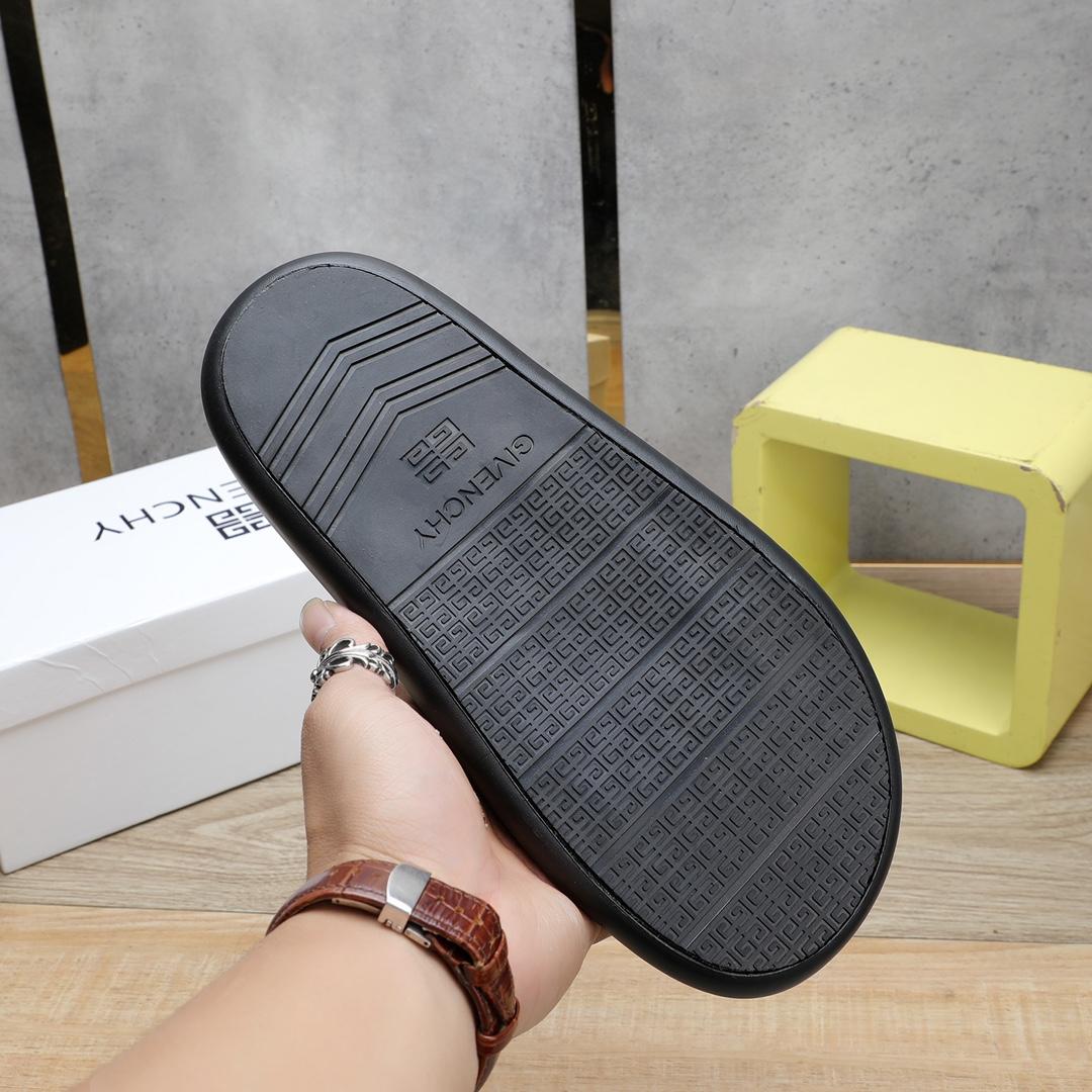 Givenchy 4G Logo Rubber Slides Sandals - DopestKickz