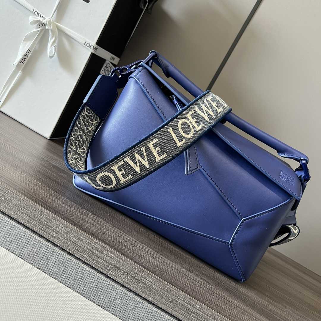 Loewe Small Puzzle Edge Bag In Satin Calfskin - DopestKickz