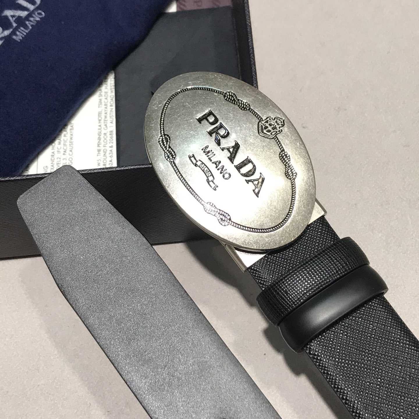 Prada Leather Belt - DopestKickz