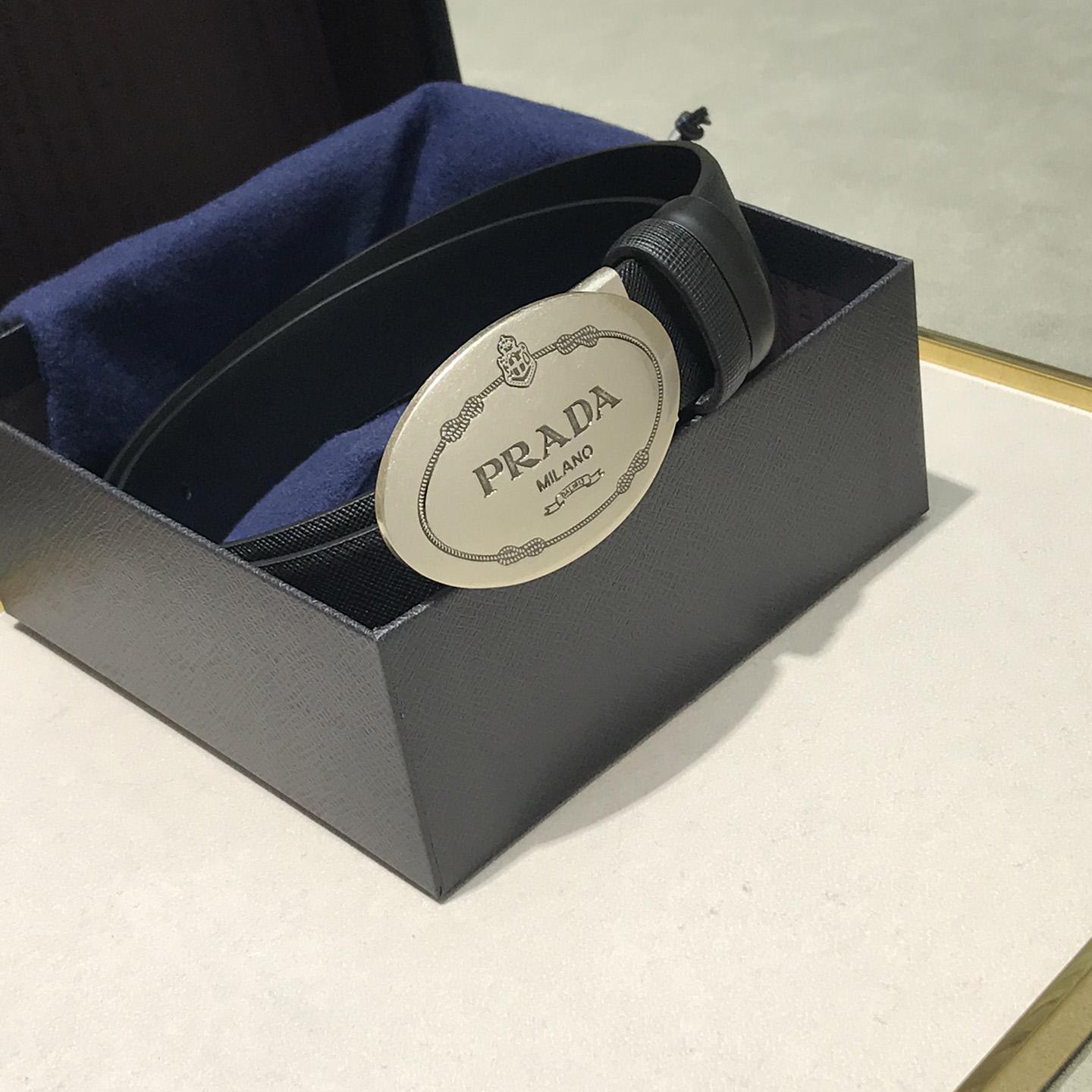 Prada Leather Belt - DopestKickz