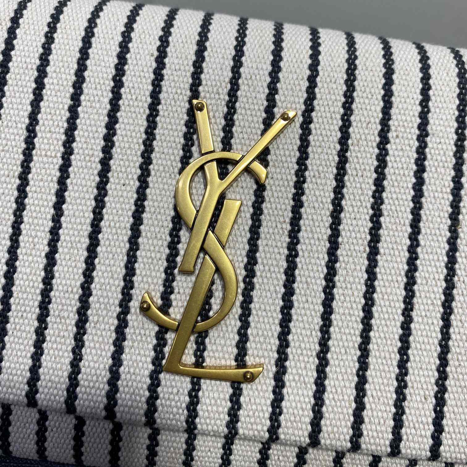 Saint Laurent Striped Small Chain Bag(20x13x5.5cm) - DopestKickz