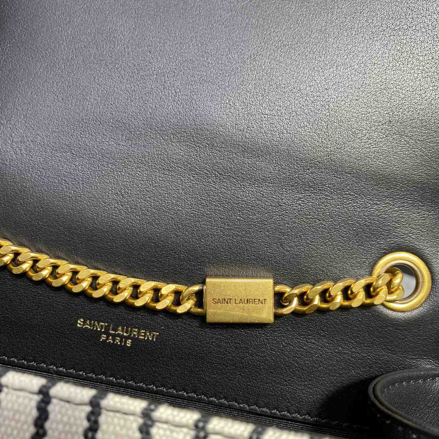 Saint Laurent Striped Small Chain Bag(20x13x5.5cm) - DopestKickz