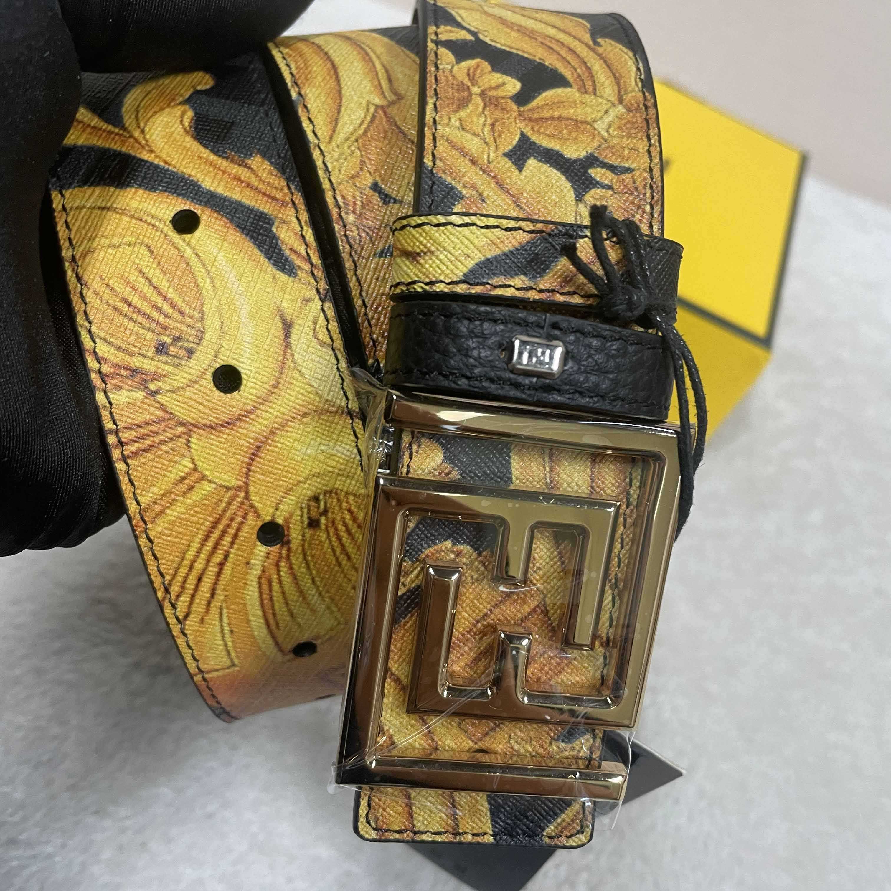 Fendi x Versace Fendace Reversible Belt - DopestKickz