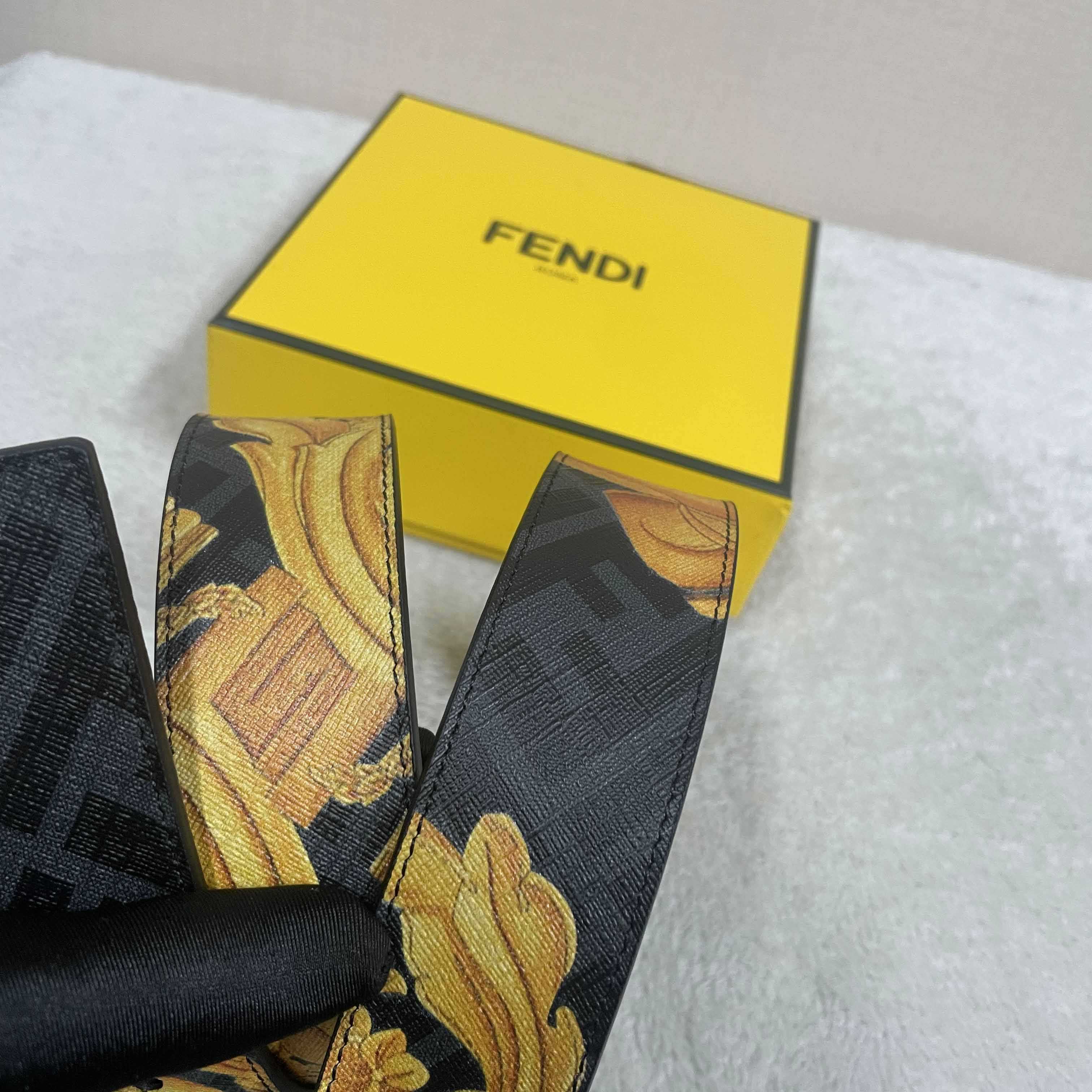 Fendi x Versace Fendace Reversible Belt - DopestKickz