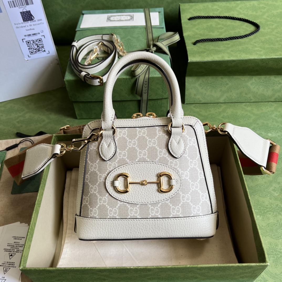 Gucci Horsebit 1955 GG Mini Bag(20-19.5-7.5cm) - DopestKickz