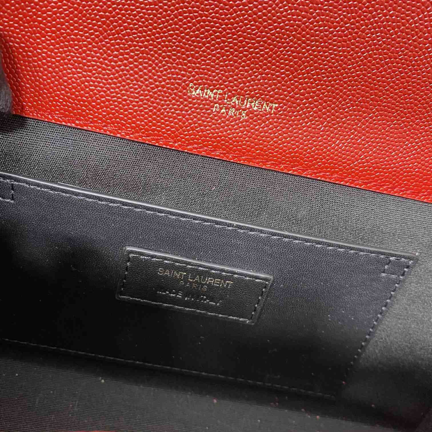 Saint Laurent Kate Medium Chain Bag In Grain De Poudre Embossed Leather - DopestKickz