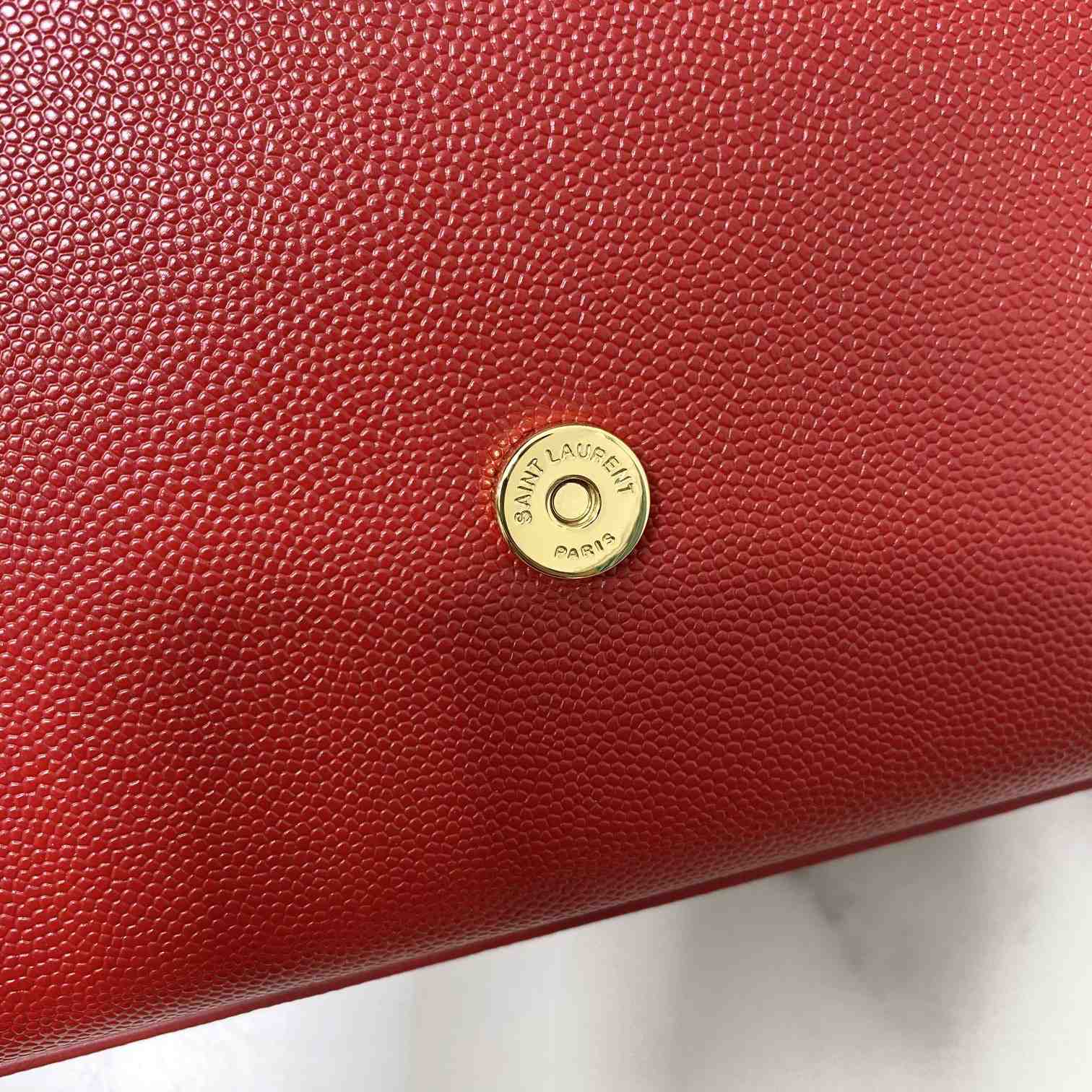 Saint Laurent Kate Medium Chain Bag In Grain De Poudre Embossed Leather - DopestKickz