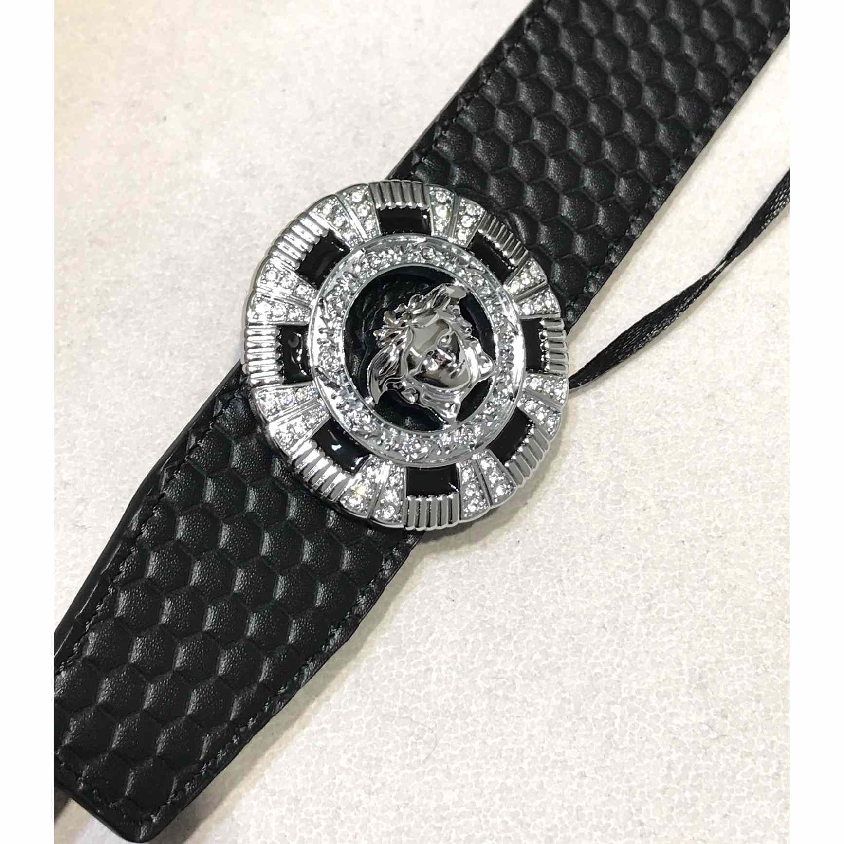 Versace Medusa Leathre Belt    39mm - DopestKickz