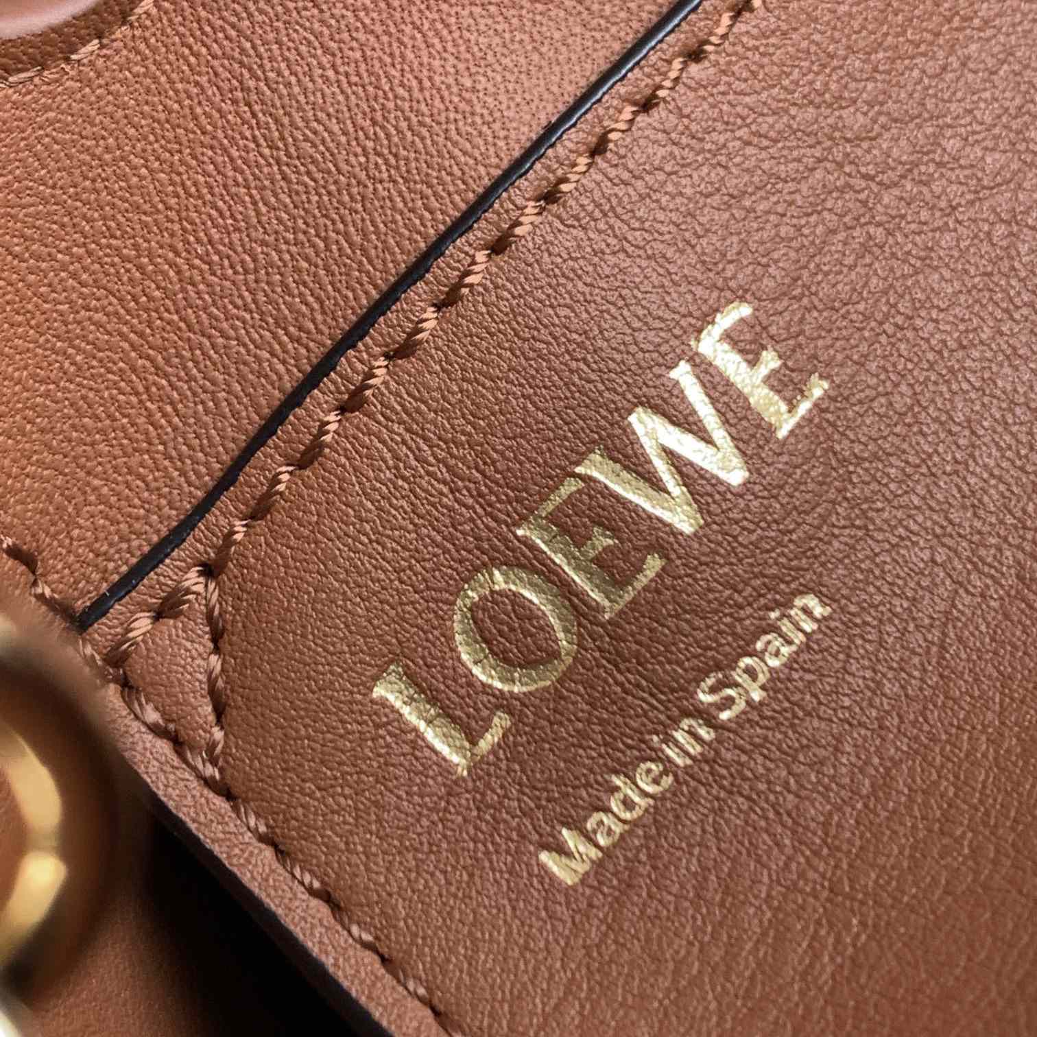 Loewe Mini Anagram Tote Bag In Jacquard And Calfskin - DopestKickz