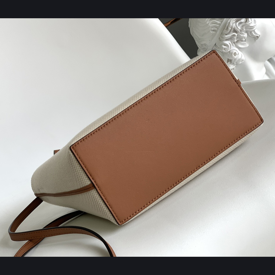 Loewe Mini Anagram Tote Bag In Jacquard And Calfskin - DopestKickz