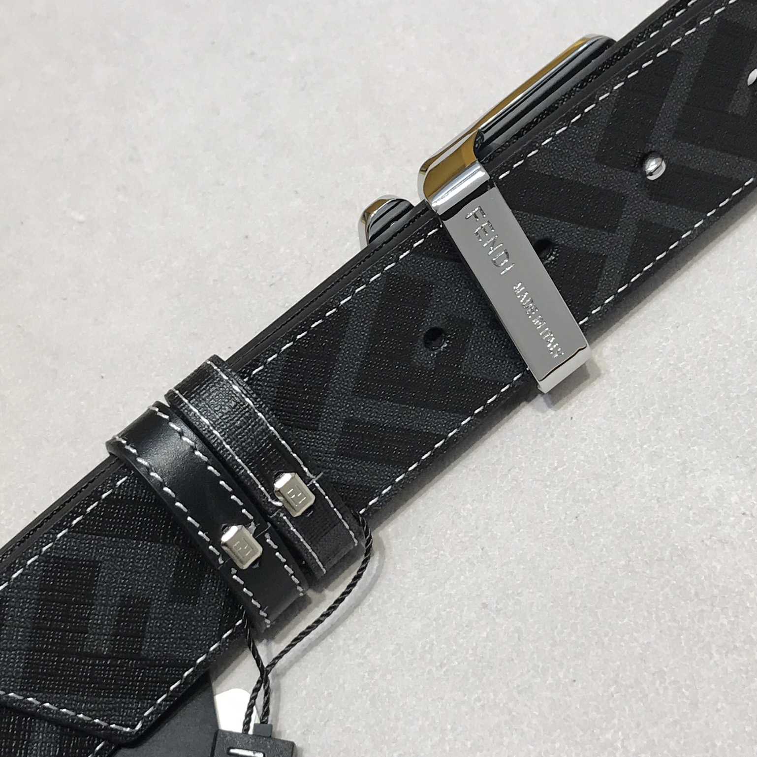 Fendi Black Leather Belt - DopestKickz
