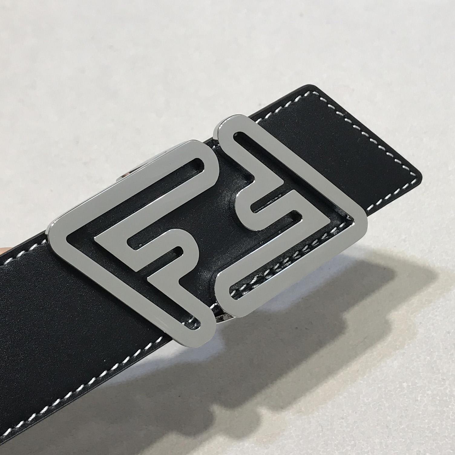 Fendi Black Leather Belt - DopestKickz