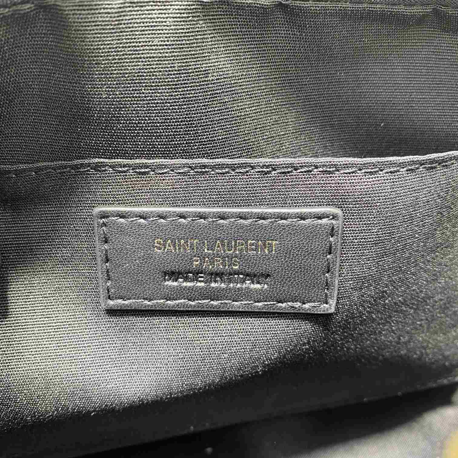 Saint Laurent Lou Camera Bag In Crocodile-Embossed Shiny Leather - DopestKickz