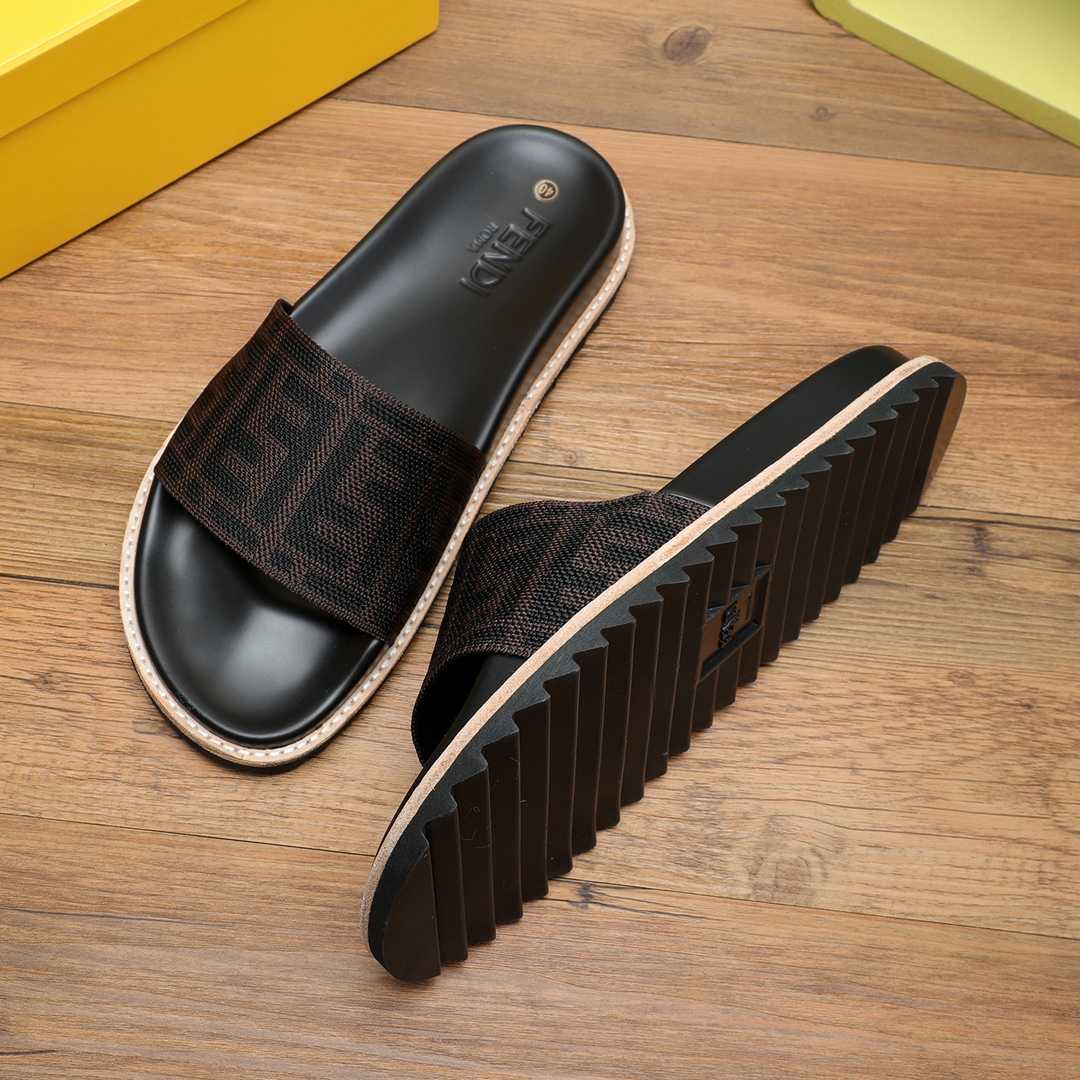 Fendi FF Logo Slides - DopestKickz