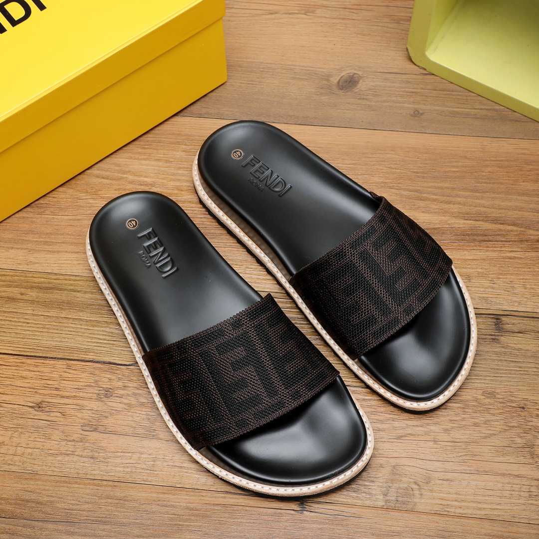 Fendi FF Logo Slides - DopestKickz