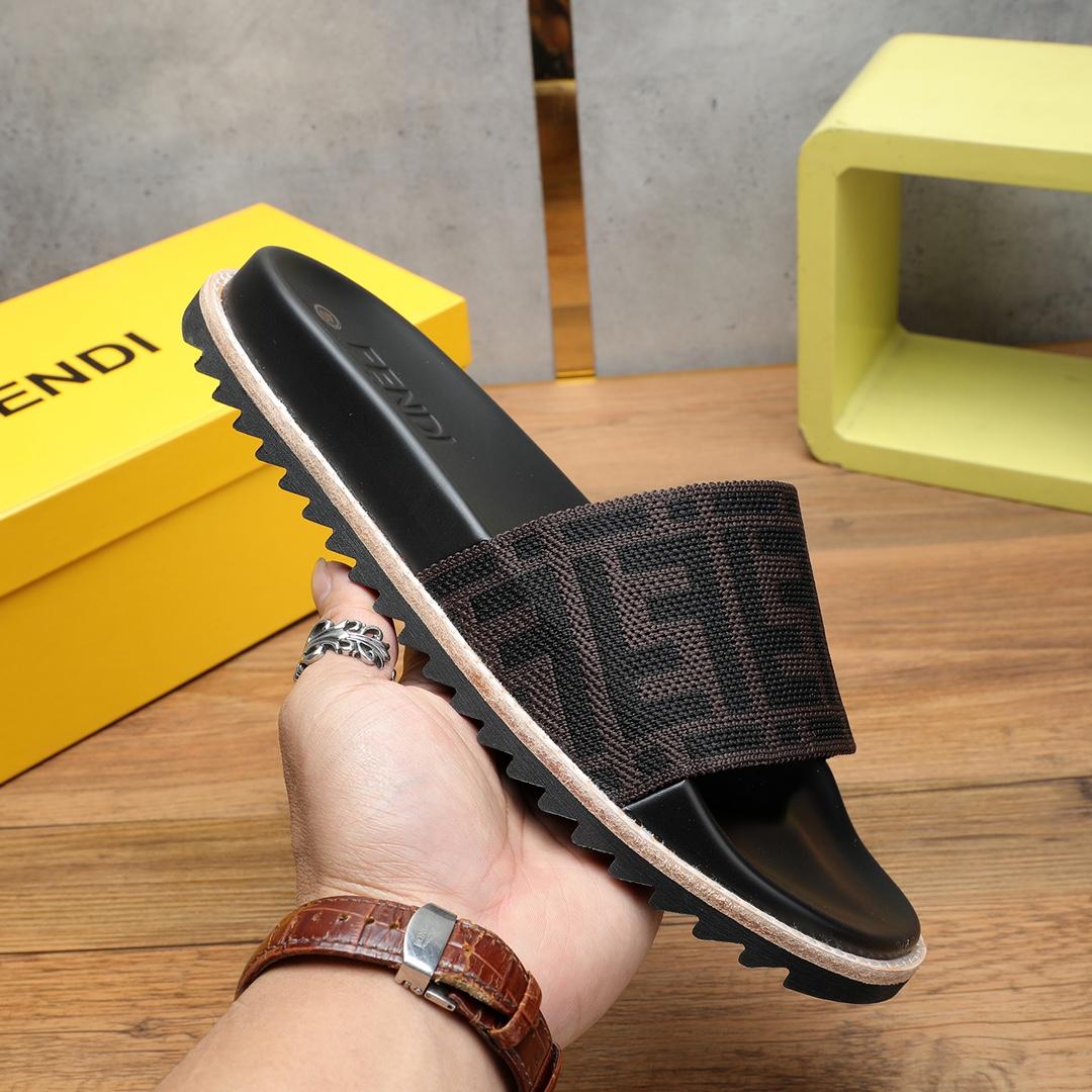 Fendi FF Logo Slides - DopestKickz