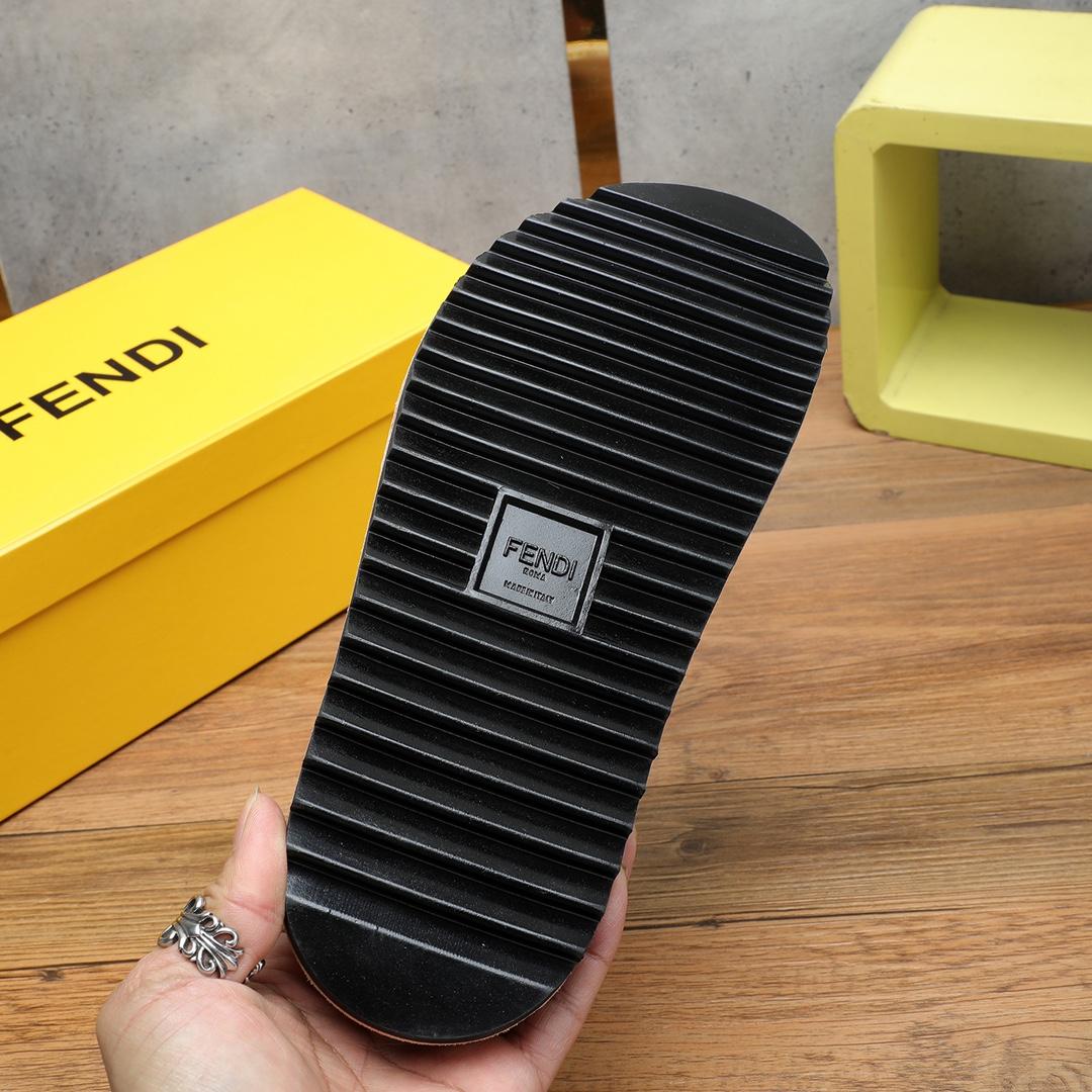 Fendi FF Logo Slides - DopestKickz