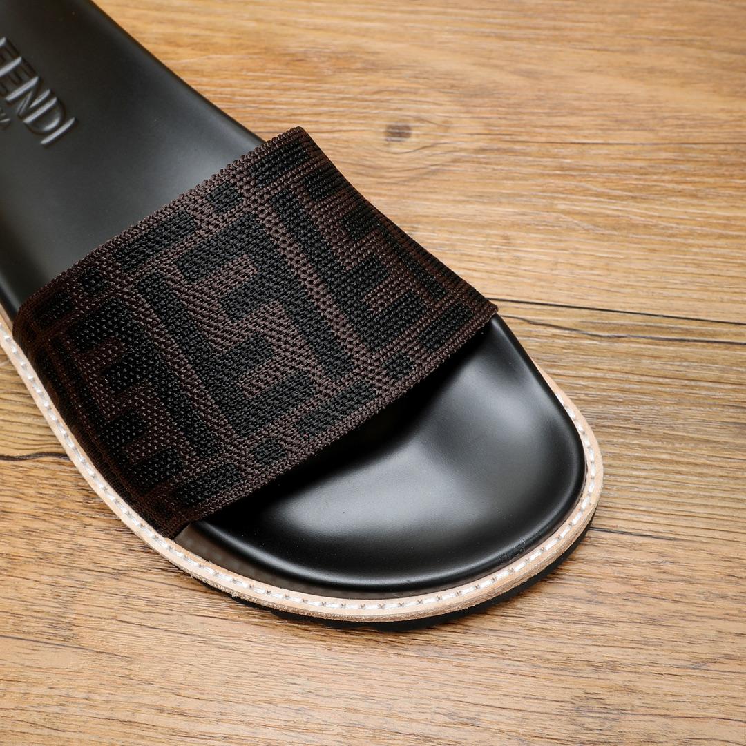 Fendi FF Logo Slides - DopestKickz