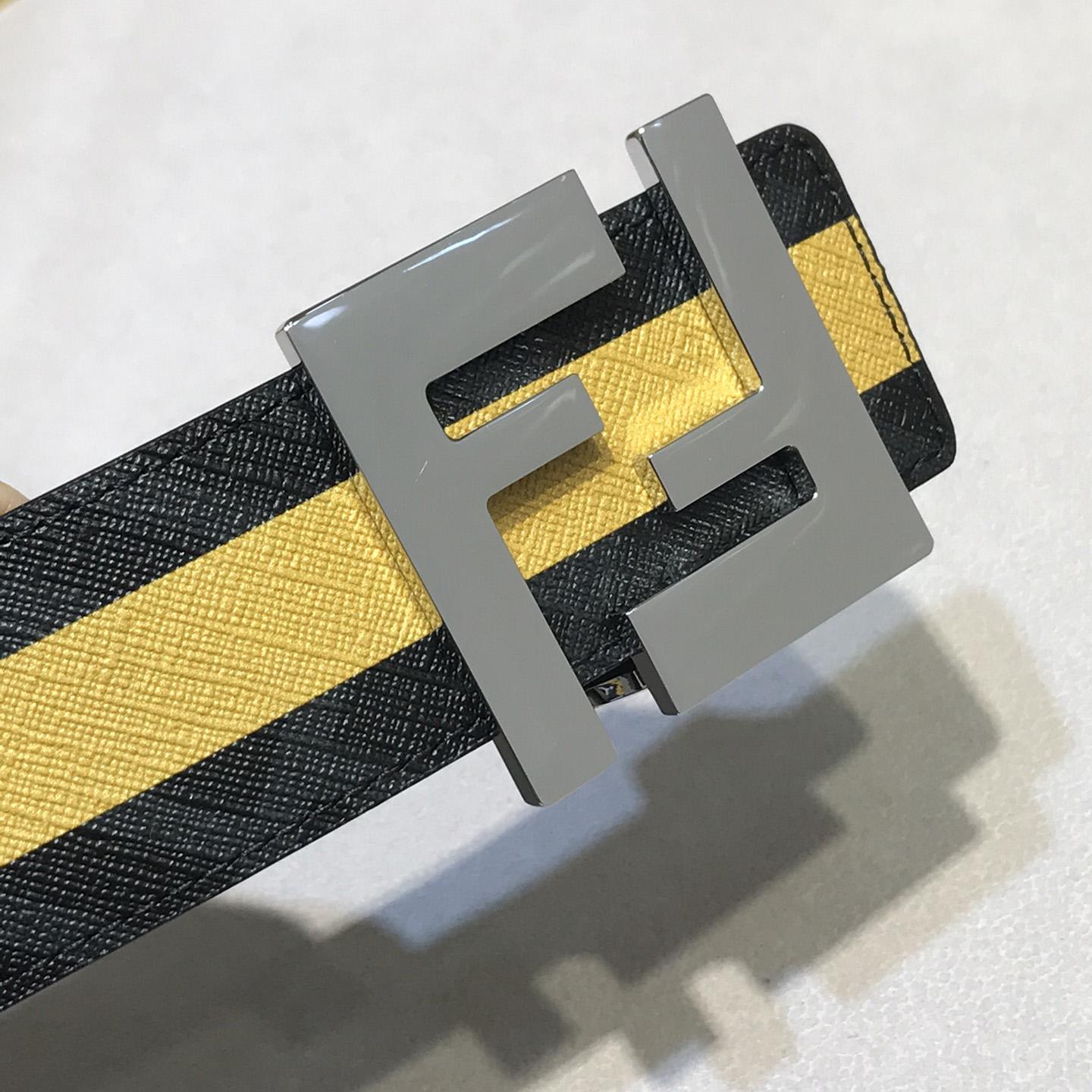 Fendi Black Reversible Leather Belt - DopestKickz